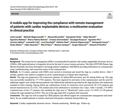 A Mobile App For Improving The Compliance With Remote Management Of Patients Image