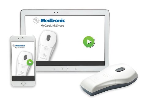 MyCareLink Smart handheld reader with tablet and phone app